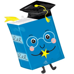 A Шар (28"/71 см) Фигура, Книга в шапочке выпускника, 1 шт. в уп.