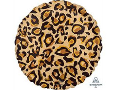 A Шар (18''/46 см) Круг, Сафари, Леопард, 1 шт.