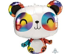 A Шар (24"/61 см) Фигура, Панда радужная, 1 шт. в уп.
